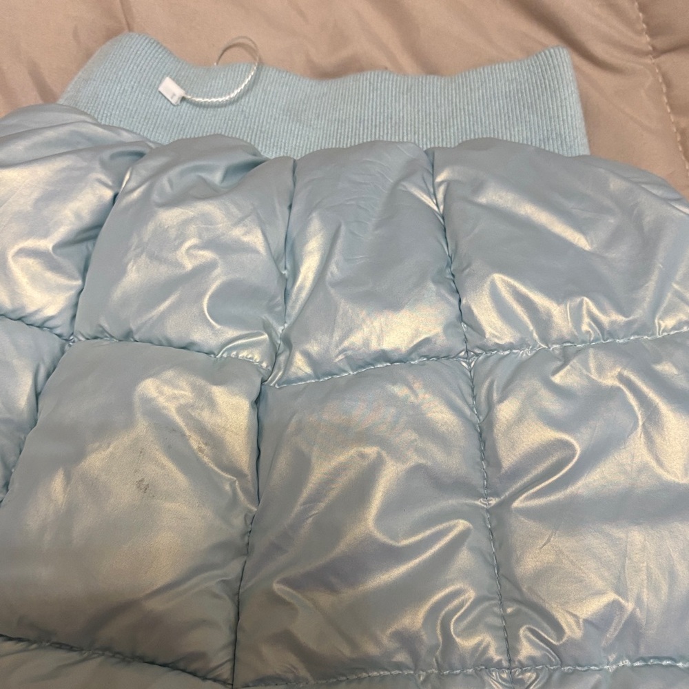 Light Blue Kids Puffer Winter snow ski pants